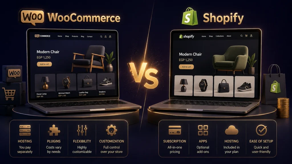 مكونات تكلفة تشغيل متجر WooCommerce